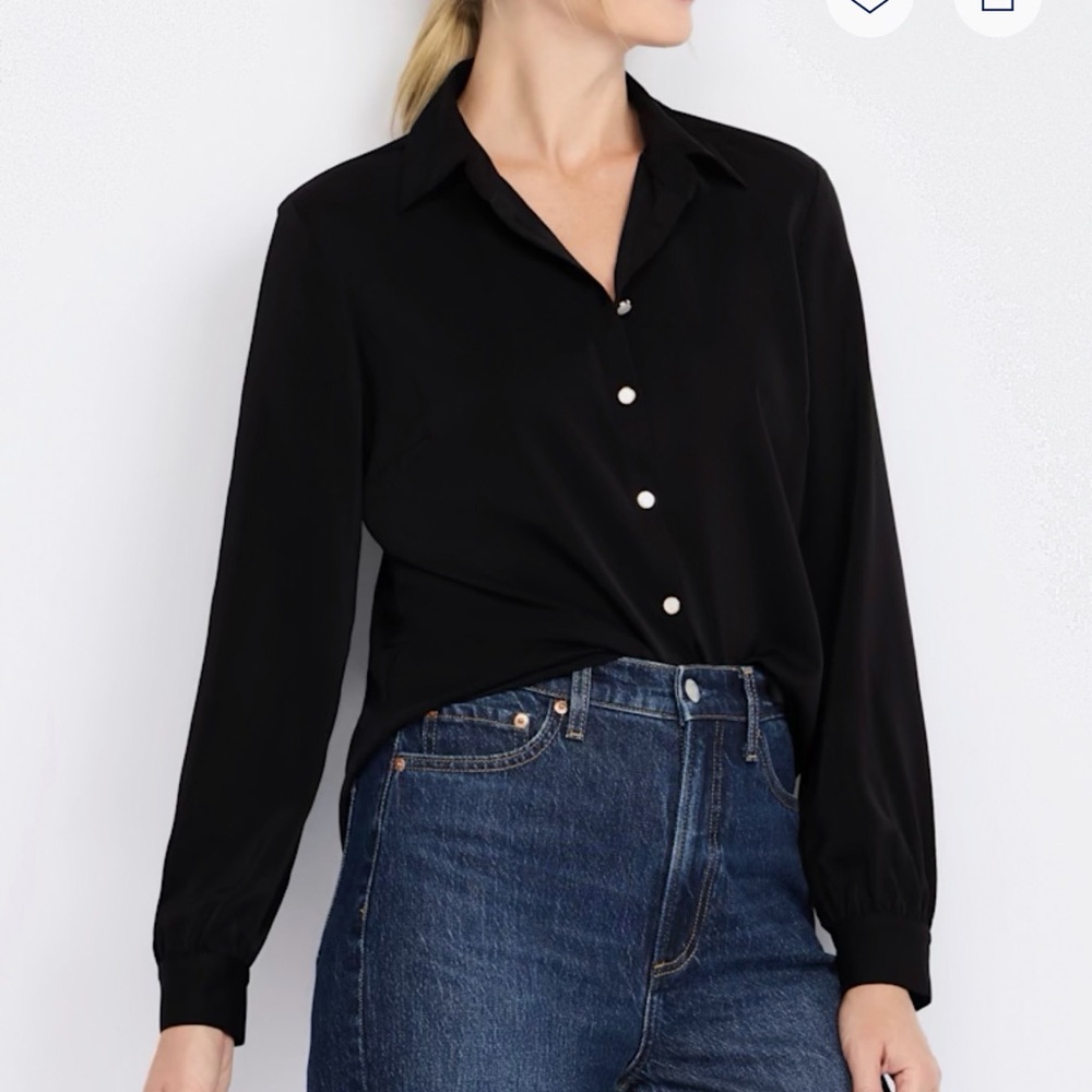 41 Hawthorn Black Button-Front Long-Sleeve Shirt